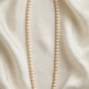 Classic Pearl Gold Spacer Necklace