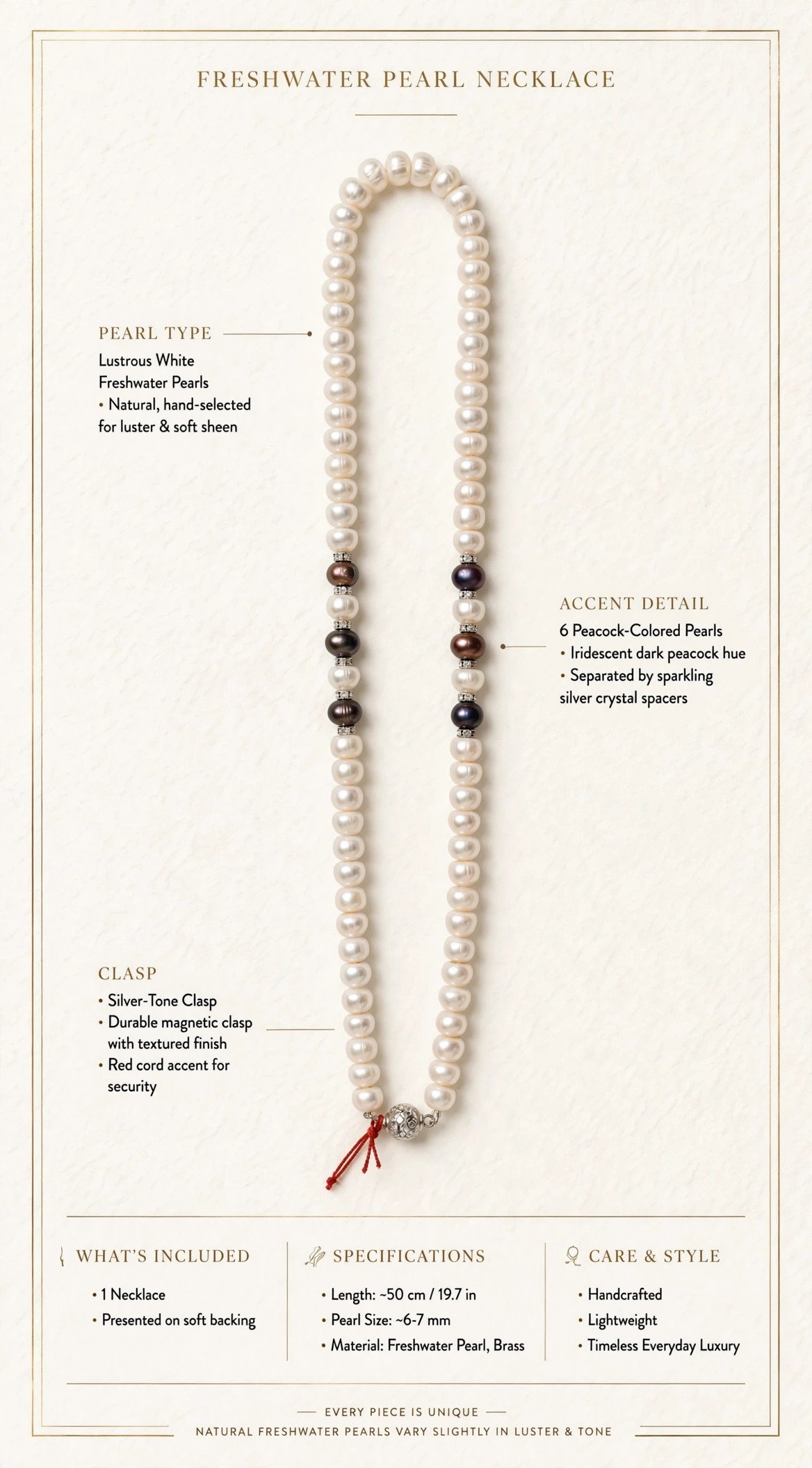silver-dual-strand-pearl-necklace-infographic