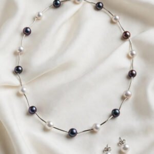 Traditional Pearl Set — Necklace & Stud Earrings